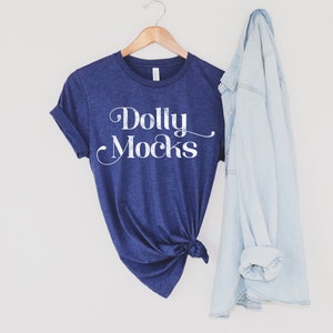 Bella Canvas 3413 Mockup | Bella Canvas Navy Triblend Mockup | Hanging T Shirt Mockup | Bella Canvas T Shirt Mockup | 3413 Navy Triblend
