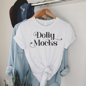 Bella Canvas 3001 Ash Mockup | Bella Canvas Ash T Shirt Mockup | Ash T Shirt Mockup | Hanging Mockup | Tied T Shirt Mockup | 3001 Ash