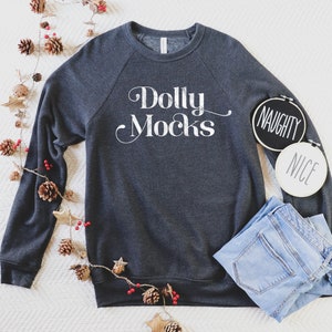 3901 Mockup | Sweatshirt Mockup | Christmas Mockup | Bella Canvas 3901 Mockup | Bella Canvas 3901 Dark Grey Heather Mockup