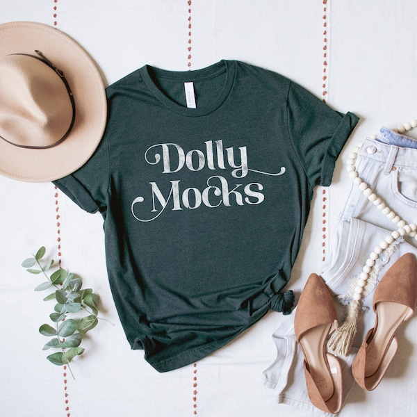 Bella Canvas 3001 Heather Emerald Mockup | Fall Flat Lay | Fall Shirt Mockup | T Shirt Mockup | Bella Canvas 3001 Mockup