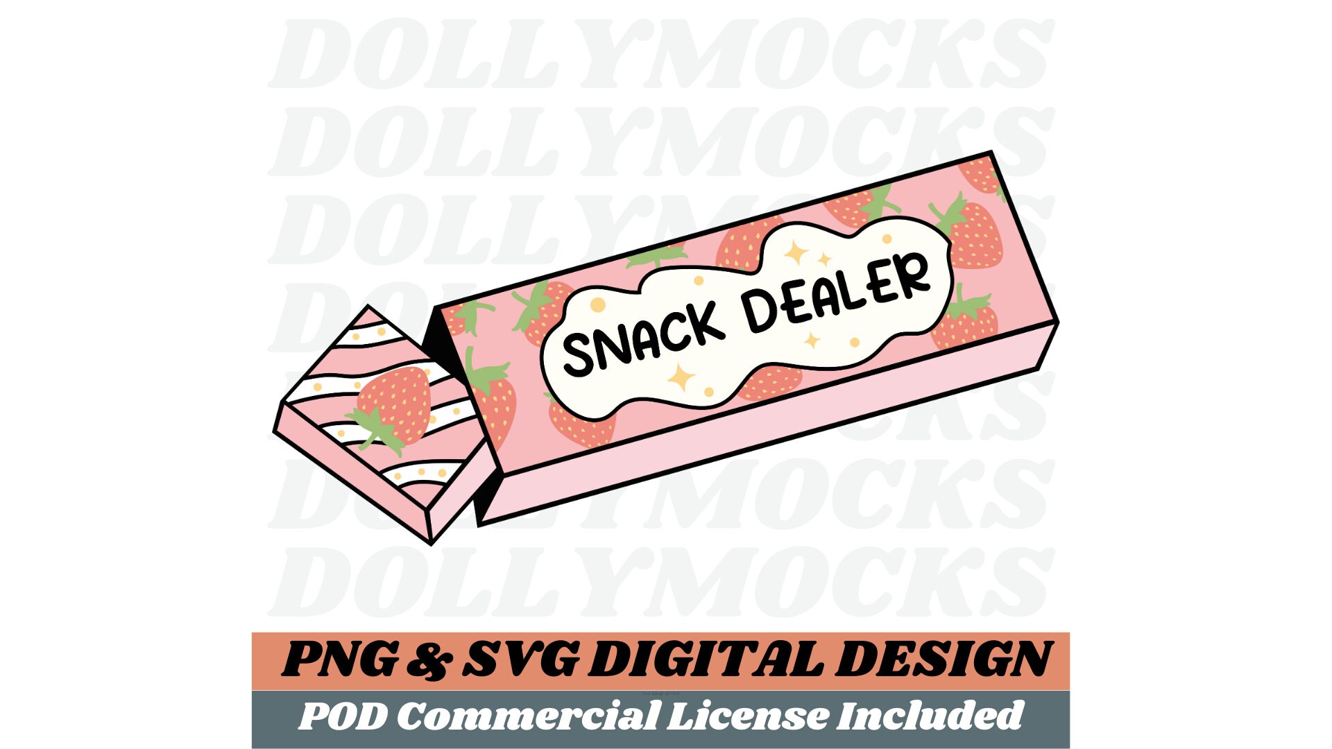 Snack Dealer PNG and SVG | T Shirt Design | Sticker Design T Shirt Design | Mom SVG | Print on Demand Commercial Use License Included