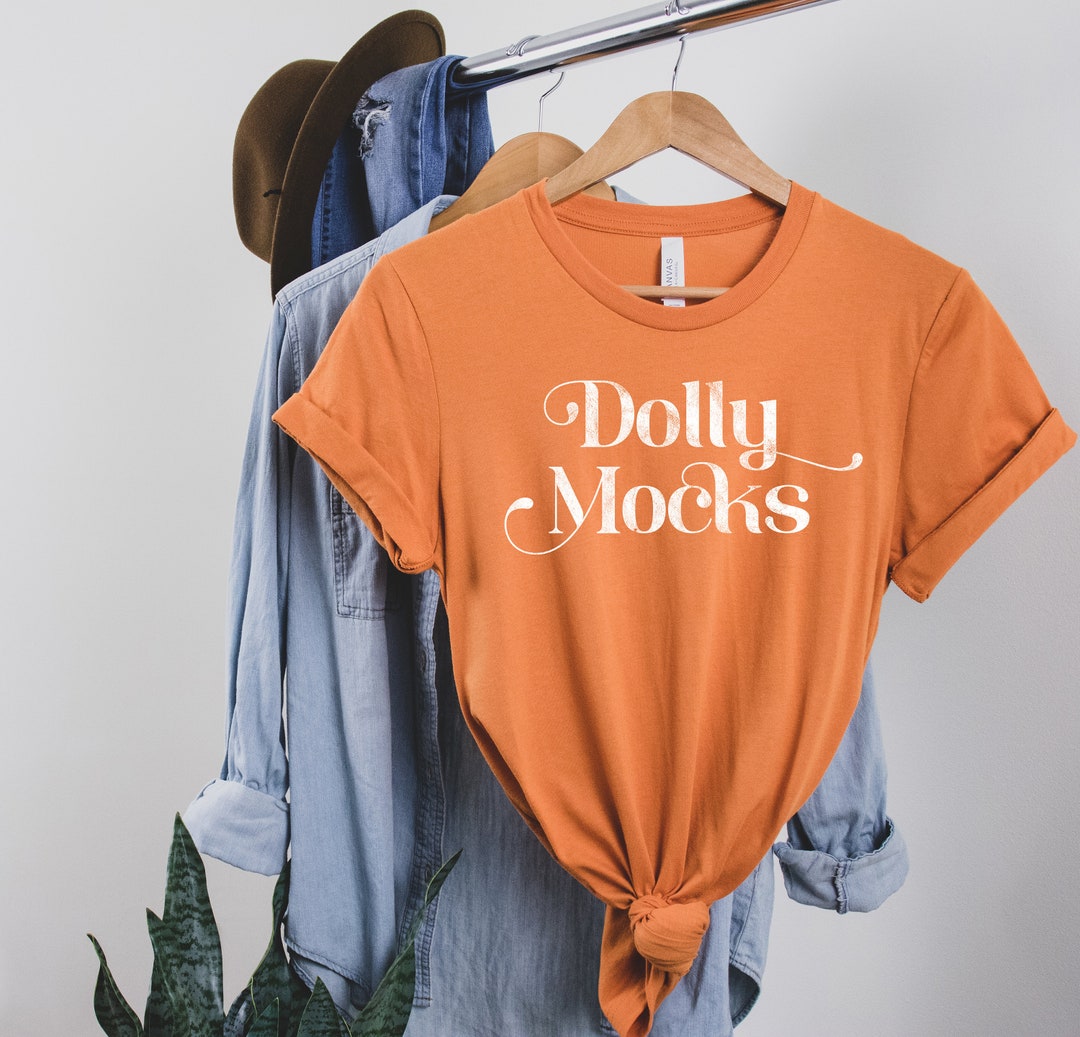 Bella Canvas Burnt Orange Mockup | Bella Canvas 3001 Mockup | Hanging T ...