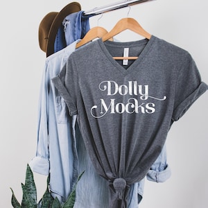 Bella Canvas 3005 Mockup | Bella Canvas Unisex V Neck Mockup | Hanging T Shirt Mockup | Styled Flat Lay | V-Neck Shirt Mockup | 3005 Mockup