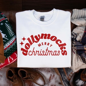 White Sweatshirt Mockup | Gildan 18000 Mockup | G180 Mockup | Christmas Sweatshirt Mockup | Winter Mockup Holiday Mockup