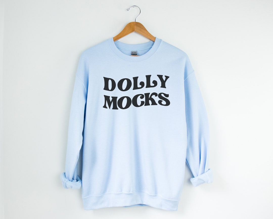 Light Blue 18000 Front and Back Sweatshirt Mockup 18000 Mockup Light ...