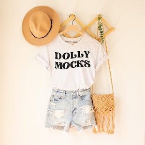 White Fleck Triblend Mockup | Bella Canvas 3413 Mockup | Summer Shirt Mockup | Hanging Shirt Mockup | Mock Up | Boho Mockup Bella Canvas