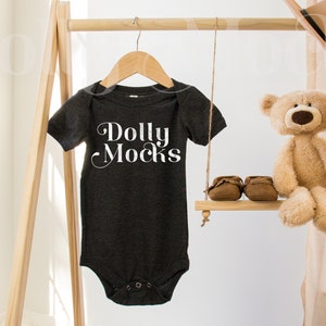 Bella Canvas 100B Dark Grey Heather Mockup | Boho Mockup | Bella Canvas Baby Mockup | Baby Bodysuit Mockup  | Bella Canvas Mockup | Mock Up