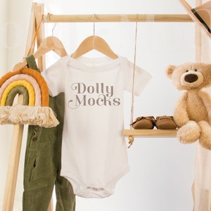 100B White Mockup | Boho Mockup | Bella Canvas Baby Mockup | White Baby Bodysuit Mockup  | Bella Canvas Mockup | Baby Mockup