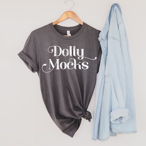 Bella Canvas 3001 Asphalt Mockup | Bella Canvas 3001 Mockup | Bella Canvas Asphalt Mockup | Hanging T Shirt Mockup | Bella + Canvas Mockup