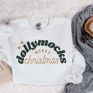 White Sweatshirt Mockup | Gildan 18000 Mockup | G180 Mockup | Christmas Sweatshirt Mockup | Winter Mockup Holiday Mockup