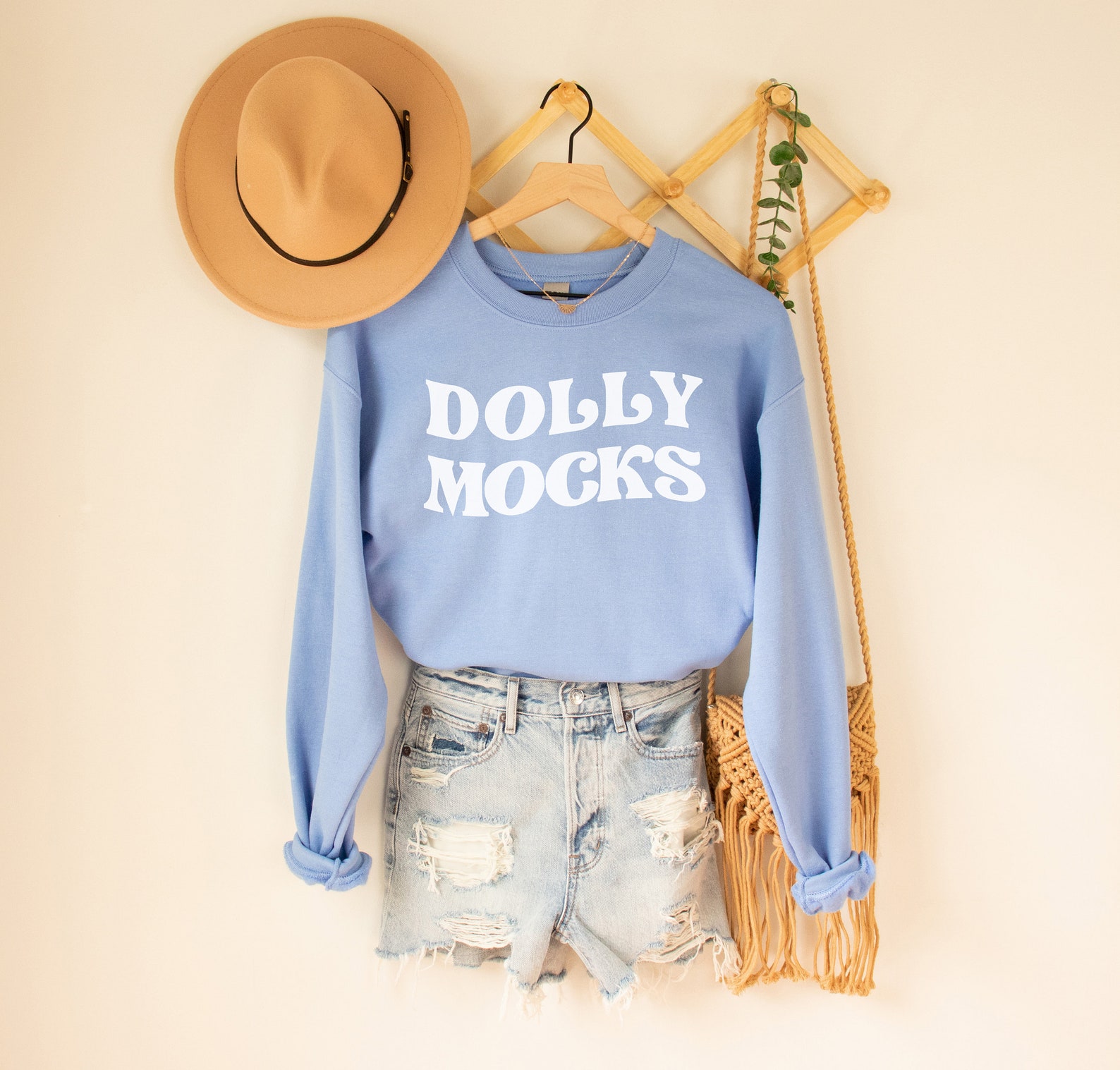 Download Gildan 18000 Carolina Blue Mockup Sweatshirt Mockup Summer ...