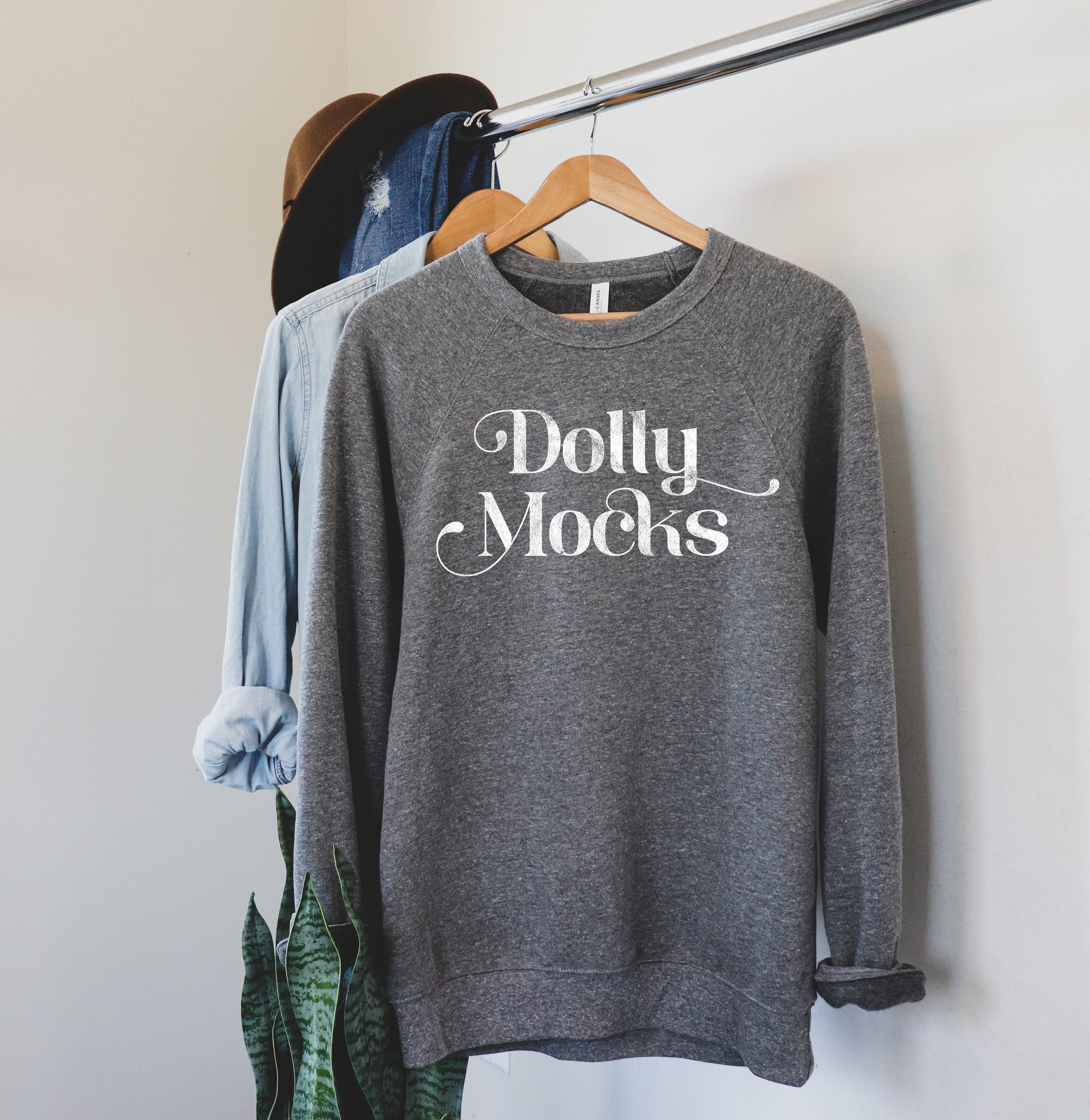 Bella Canvas Sweatshirt Mockup 3901 Deep Heather Sponge - Etsy Canada