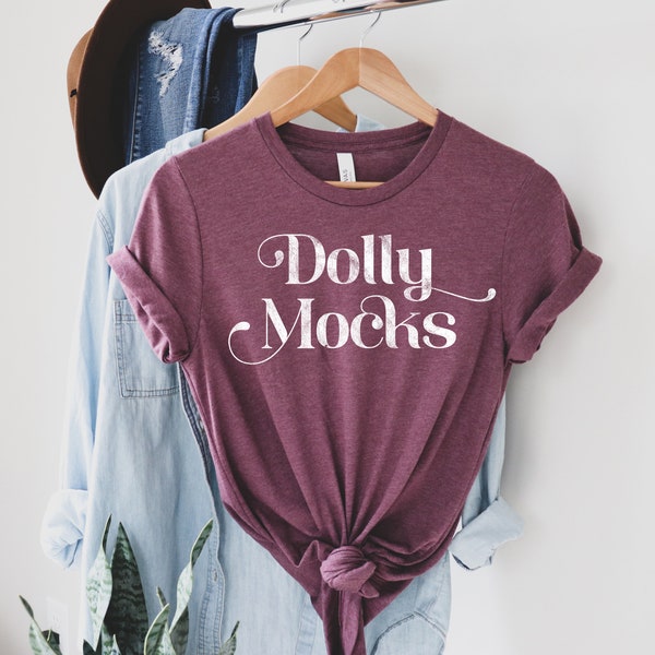 Bella Canvas Heather Maroon Mockup | Bella Canvas 3001 Mockup | Hanging T Shirt Mockup | Bella Canvas T Shirt Mockup | 3001CVC Maroon Mockup