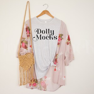 Bella Canvas White Fleck Triblend Mockup | Spring Mockup | Bella Canvas 3413 Mockup | White Fleck Triblend | Bella Canvas T Shirt Mockup