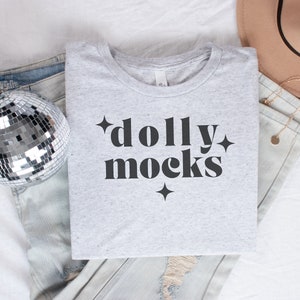 Bella Canvas 3413 White Fleck Triblend Tshirt Mockup | BC 3413 Mockup | White Fleck Triblend | Bella Canvas T Shirt Mockup | Dollymocks