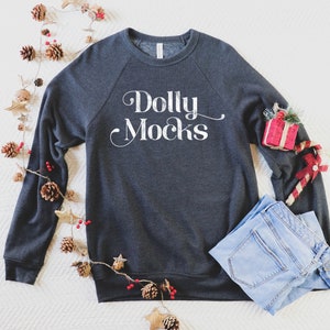 3901 Mockup | Sweatshirt Mockup | Christmas Mockup | Bella Canvas 3901 Mockup | Bella Canvas 3901 Dark Grey Heather Mockup