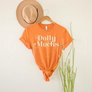 Bella Canvas 3001 Mockup | 3001 Burnt Orange Mockup | Hanging T Shirt Mockup | Bella Canvas T Shirt Mockup | Boho Mockup