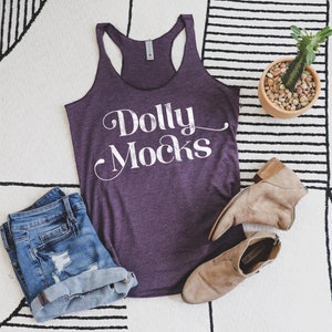Next Level 6733 Vintage Purple Mockup | Next Level 6733 Mockup | Styled Flat Lay | Next Level 6733 Triblend Racerback Mockup