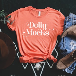 3001 Bella Canvas Mockup, 3001 Bella Canvas Heather Orange Mockup ...