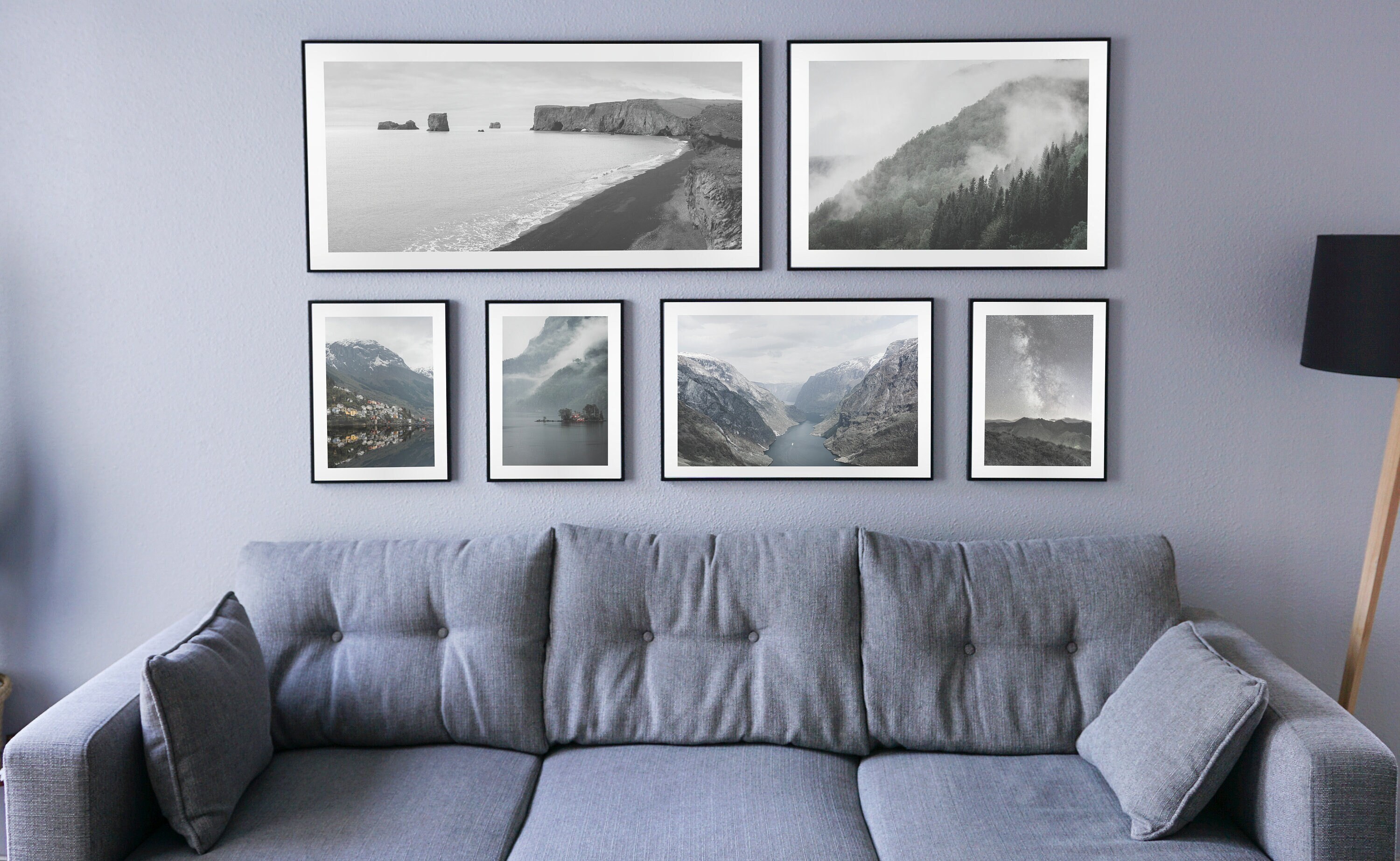 Ensemble de 6 Photographies Pour Décoration Murale