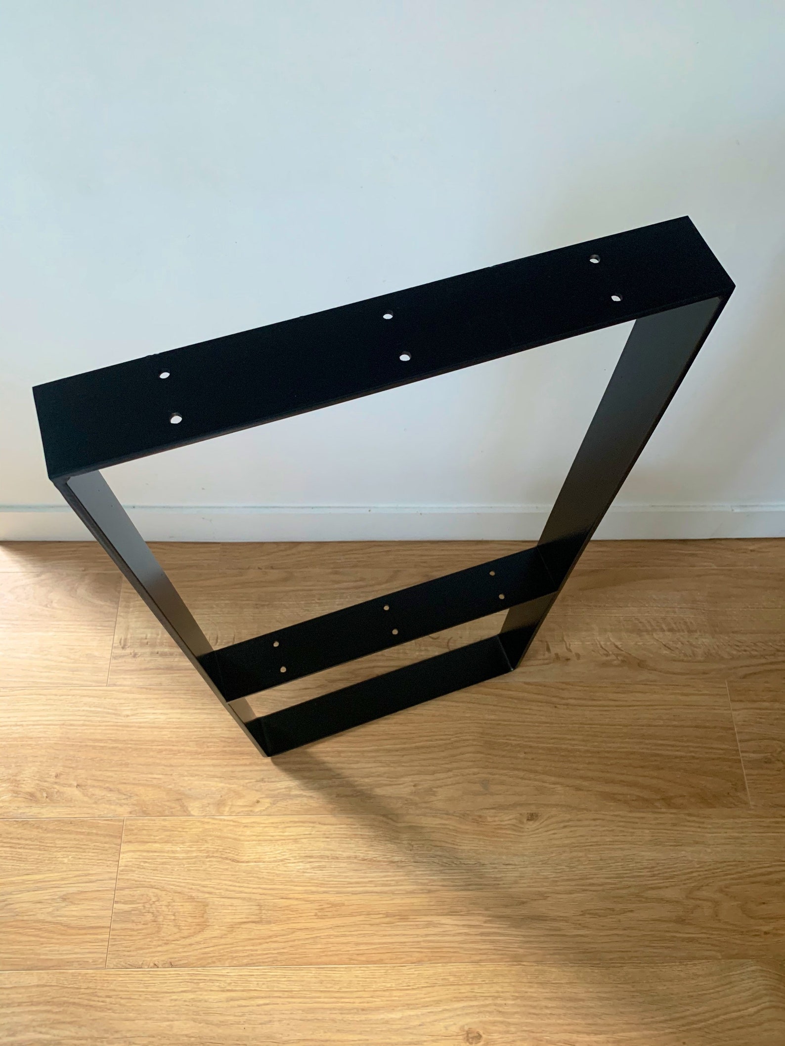 Pieds console double plateau en métal noir ou brut lot de 2 Etsy France