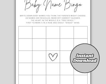 Baby Shower Name Bingo | Printable Baby Shower Games | Baby Words Game | Baby Scramble Games | Word Scramble Baby Shower Game