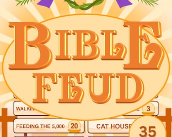 Bible Trivia Game- Fun & Interactive Bible Quiz for Families | Bible Feud | Family Game | Christian Games | Christian Gaming | Feud