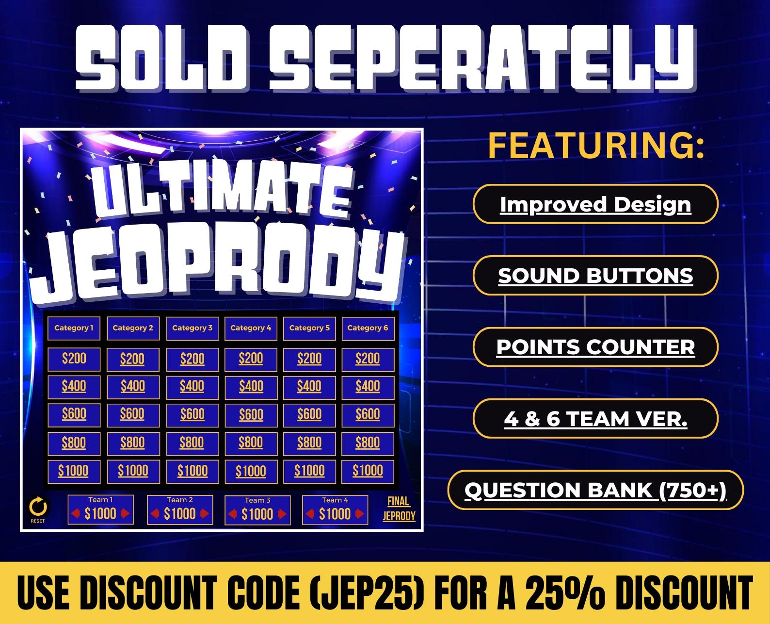 Customizable Jeopardy Powerpoint Template | Host Your Own Game Show ...
