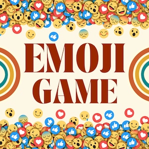 ¡Gratis! Juego de Adivina el Emoji / Noche de Juegos por Zoom / Juego de Emojis / Desafíos Interactivos de Emojis en PowerPoint / Emojis para Juegos / Pictionary de Emojis