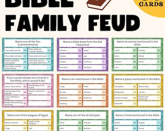 Bible Family Feud | Bible Games | Family Feud Trivia Game | Church Games | Christian Games | Family Trivia | Bible Trivia | Ministry Games