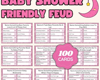 Baby Shower Friendly Feud Game | Printable Baby Shower Game | Baby Family Feud | Baby Feud | Baby Feud Game | Baby Feud Games | Babyshower