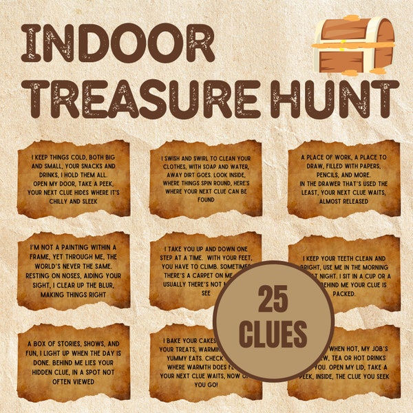 Indoor Scavenger Hunt: Ultimate Backyard & Park Game for Families | Scavenger Hunt | Birthday Games | Printable Games | Outdoor Games