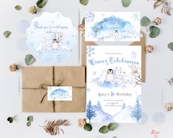 Bridal Shower Name Cards Place Cards Baby Shower Editable Watercolor Peach and gold cloudy stars Animals Tent Cards Birthday