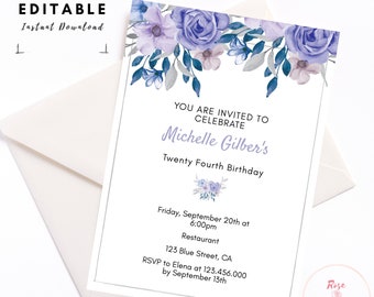 Bridal Shower Name Cards Place Cards Baby Shower Editable Watercolor Peach and gold cloudy stars Animals Tent Cards Birthday