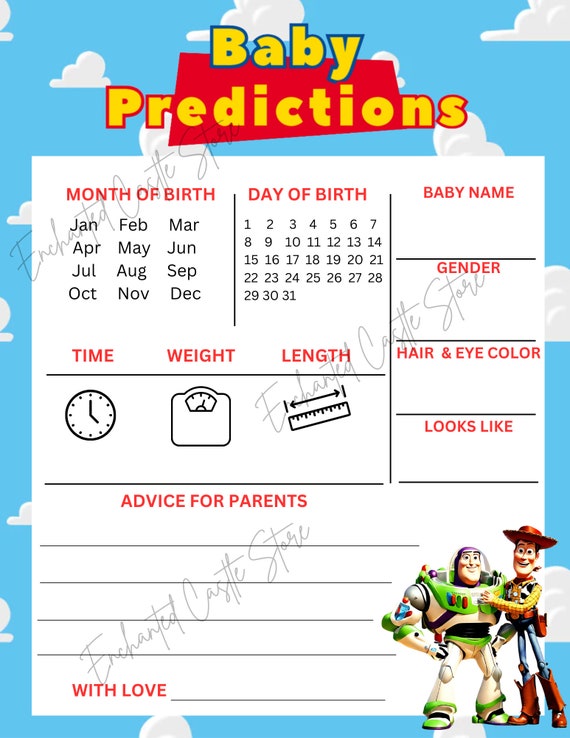Baby Games and Activities Pack | It's a Boy Story | Toy Story Baby Shower Game