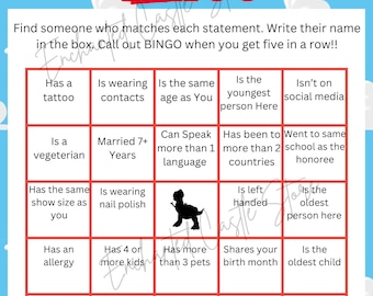 Find the Guest Bingo | It&#39;s a Boy Story | Toy Story Baby Shower Game