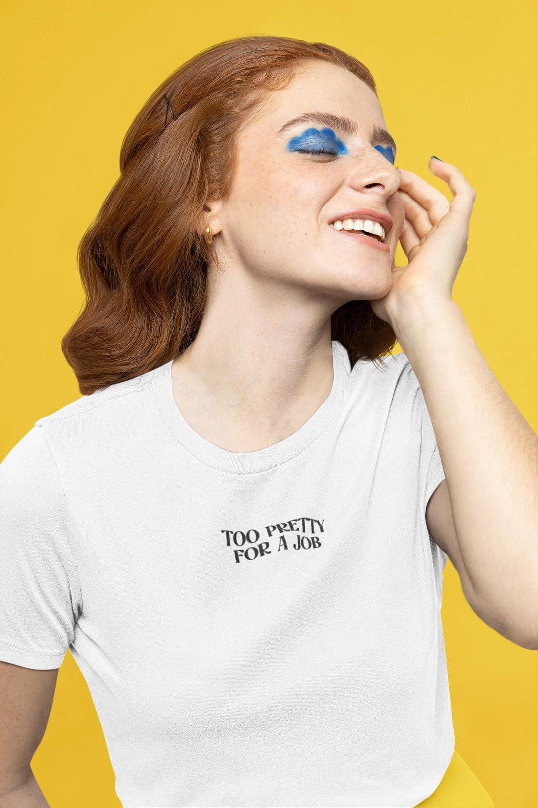 仕事には可愛すぎるストリートウェア、女性用トレンディで面白いクロップトップ、美的で生意気なシャツ、かわいいカジュアル衣装、彼女へのギフト、オリジナルデザイン  - Etsy 日本, image size:1080x1620