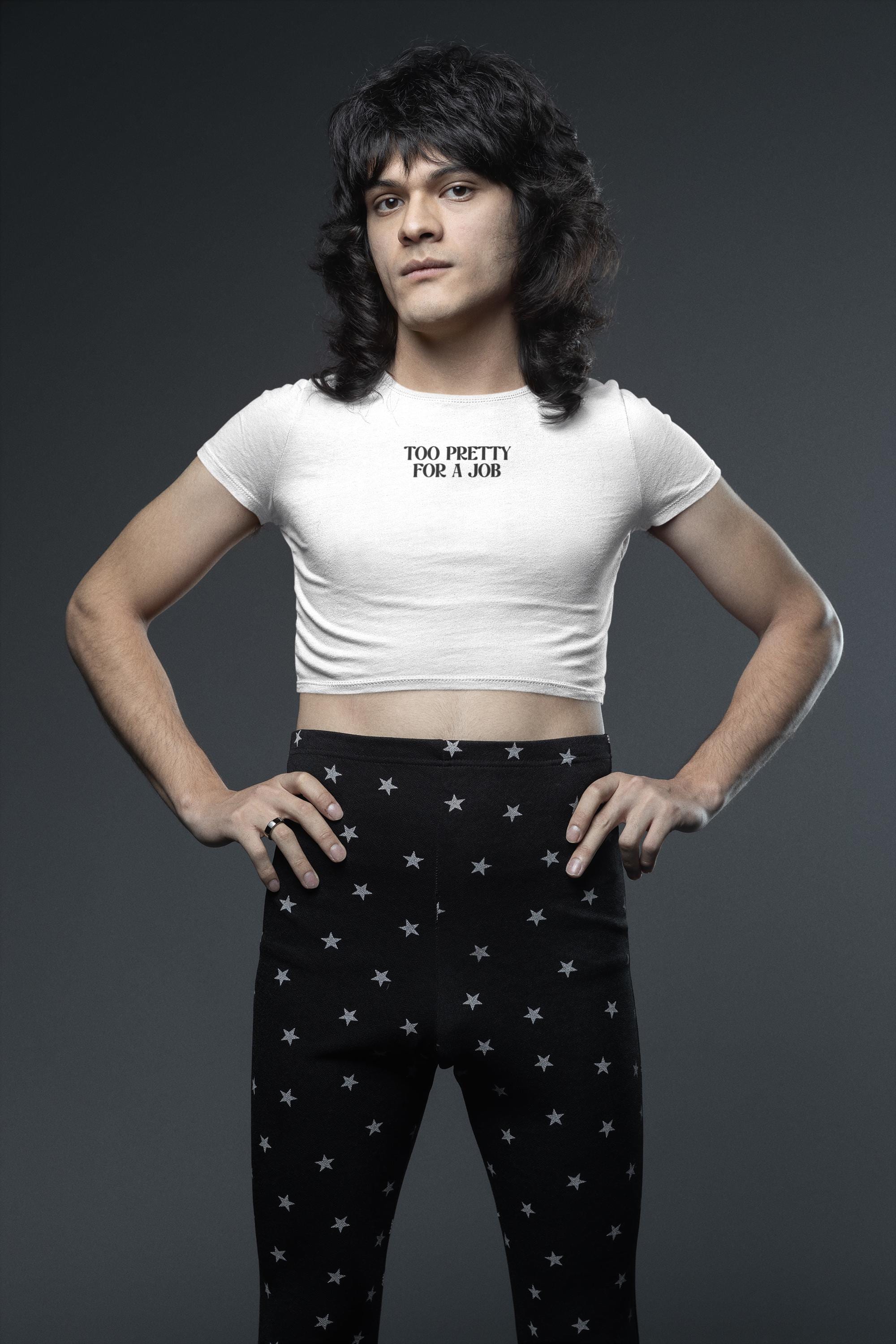 仕事には可愛すぎるストリートウェア、女性用トレンディで面白いクロップトップ、美的で生意気なシャツ、かわいいカジュアル衣装、彼女へのギフト、オリジナルデザイン  - Etsy 日本, image size:2000x3000