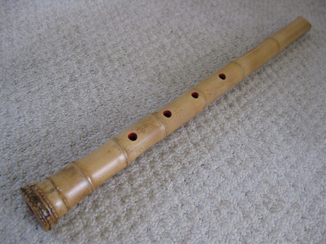 Cultivation Instrument New 1.9 Jiari Shakuhachi W. Root End, Kinko Mouth Piece. Pentatonic ...