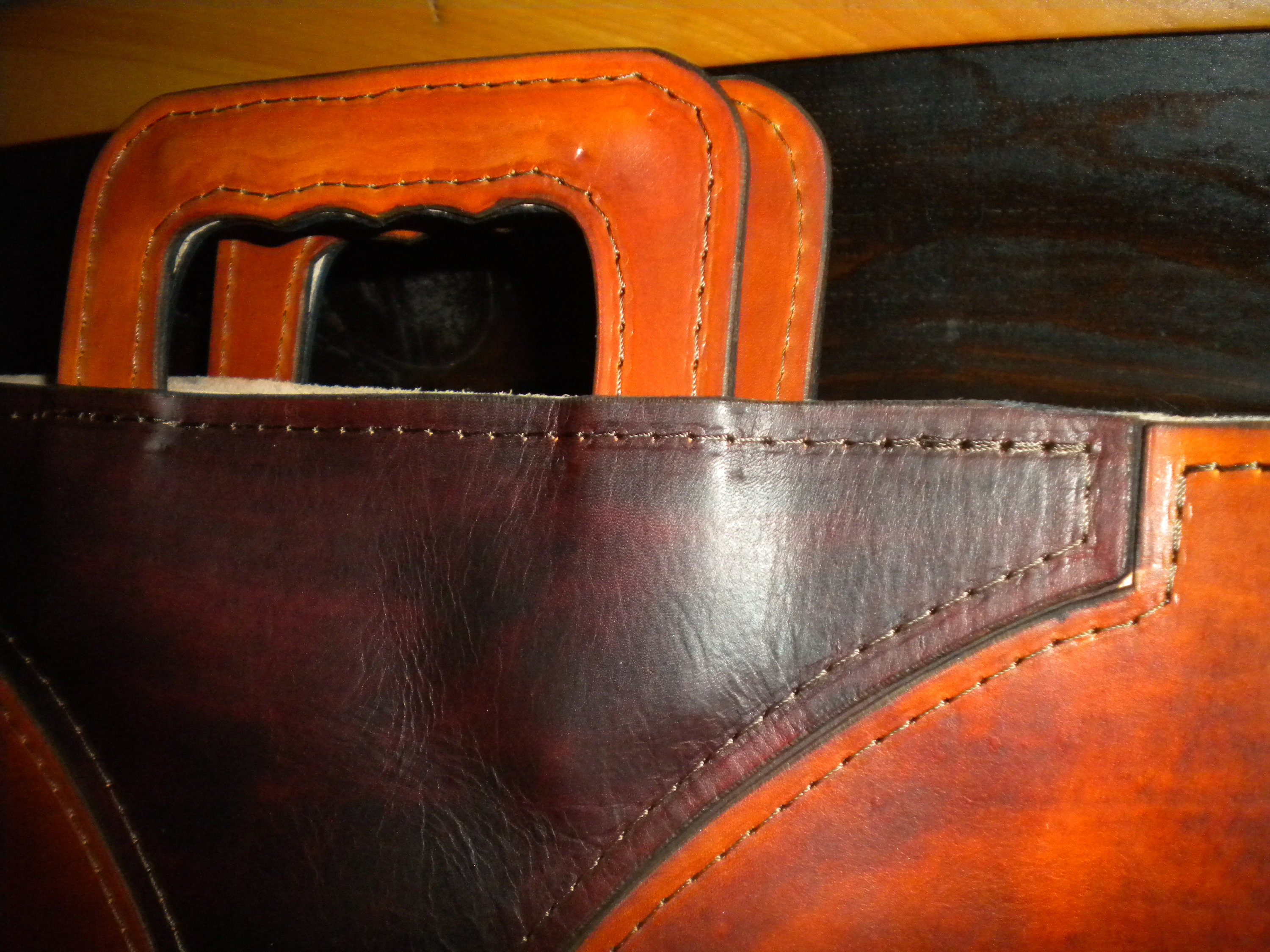 Handmade Leather Bag W/removable Strap Etsy