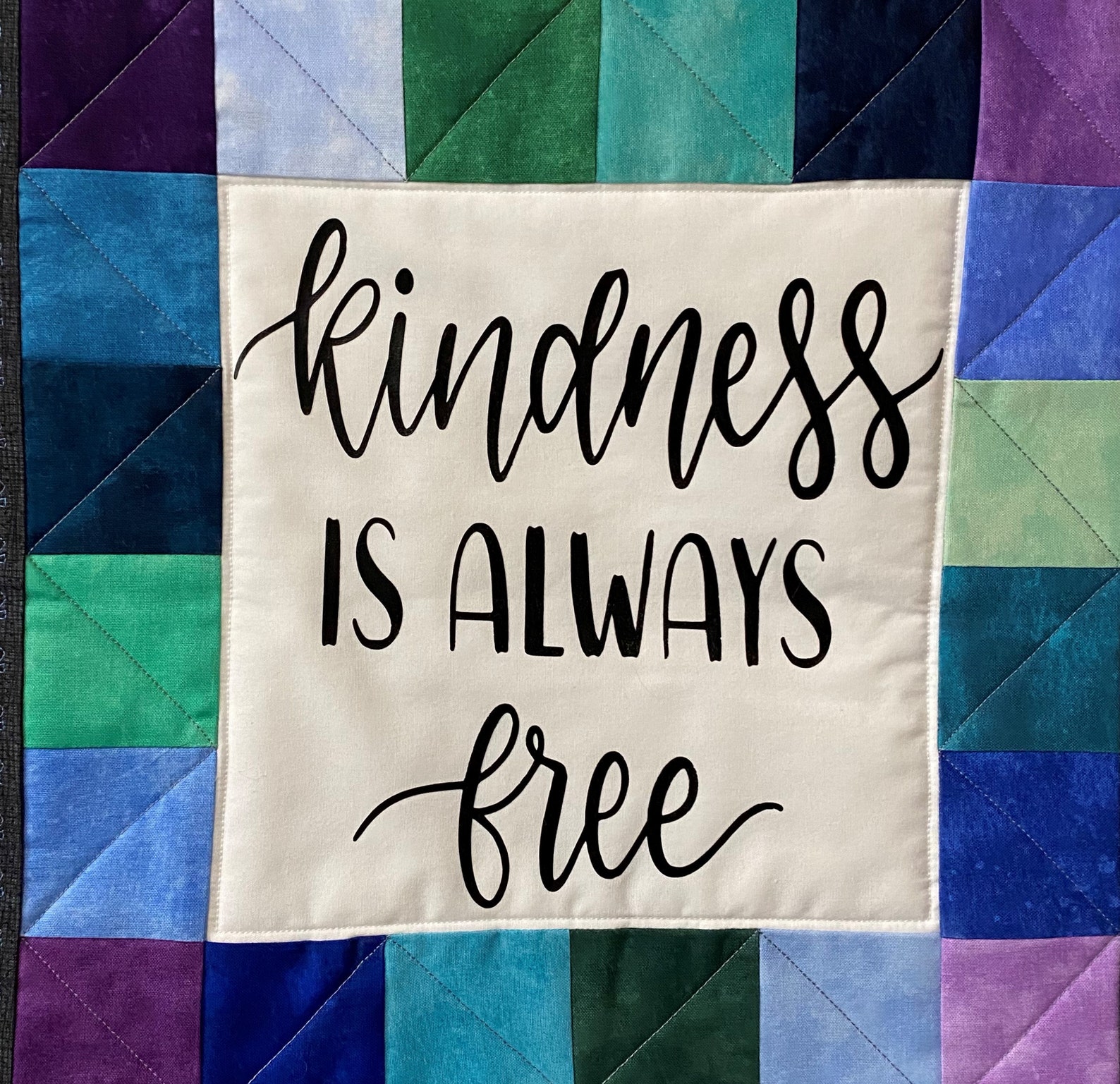 Quilted Kindness grows here Wall Hanging Etsy