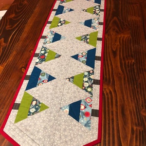 Quilted Little Winter Christmas Trees Table Runner