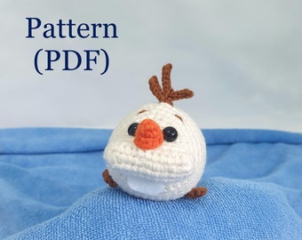PATRÓN DE GANCHILLO - Patrón Olaf Tsum Tsum Amigurumi - PDF en inglés