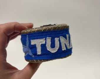 Boîte de thon en peluche pour cuisine de jeu pour enfants - Faite à la main avec du tissu recyclé