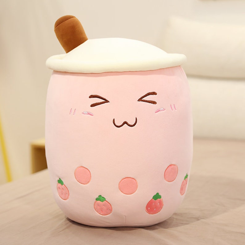 Boba Tea Plush Bubble Drink Shaped Stuffed Animal Plushie | Etsy