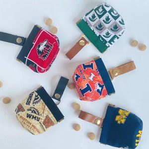 Dog Treat Pouch | Attach to Leash or Pocket Loop | Collegiate