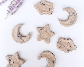 Blueberry dog treats, banana dog treats, dog party favors, gourmet dog treats, all natural dog treats healthy