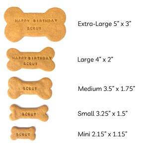 Personalized dog treats, custom dog treats, dog party favors, birthday gift for dog, peanut butter dog treats, allergy friendly dog treats image 2