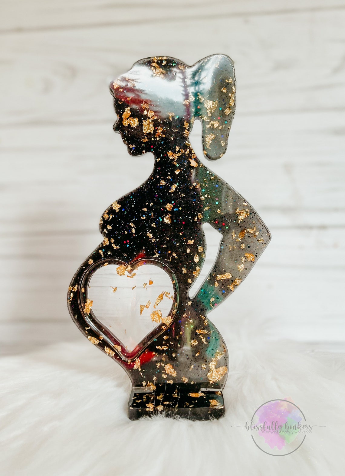 Pregnancy Ultrasound Photo Frame Resin Baby Shower Gift Etsy