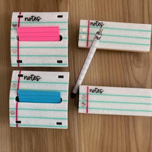 Teacher Appreciation Gift Set: Sticky Note Dispenser, Eraser, Pen